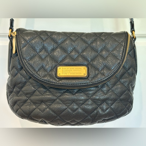 MARC BY MARC JACOBS Natasha Quilted Crossbody in Black Leather - Picture 2 of 10